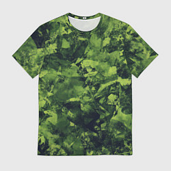 Футболка мужская Камуфляж армейский зеленый, цвет: 3D-принт