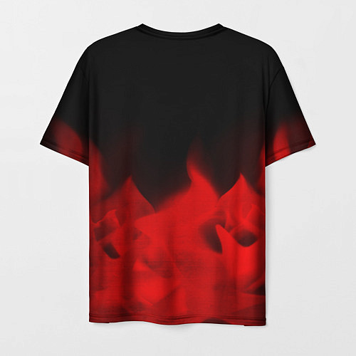 Мужская футболка Portal - red gradient посередине / 3D-принт – фото 2