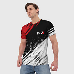 Футболка мужская Mass Effect - Merry Christmas, цвет: 3D-принт — фото 2