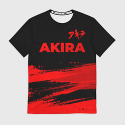 Футболка мужская Akira - red gradient посередине, цвет: 3D-принт