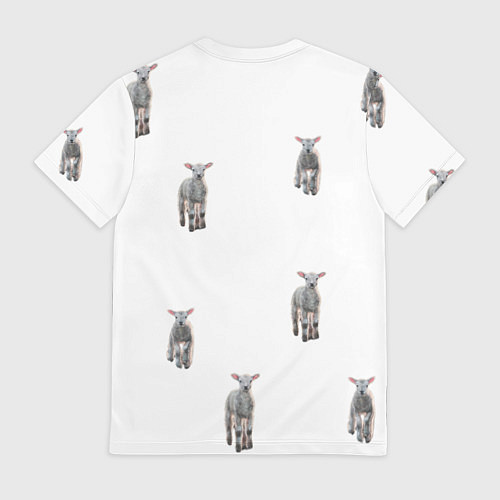 Мужская футболка Ягнята овцы / 3D-принт – фото 2