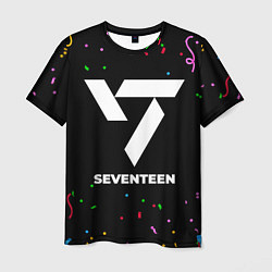 Футболка мужская Seventeen конфети, цвет: 3D-принт