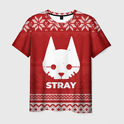 Футболка мужская Новогодний Stray, цвет: 3D-принт