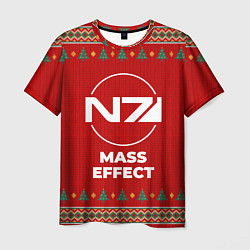 Футболка мужская Mass Effect new year, цвет: 3D-принт