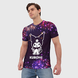 Футболка мужская Праздничный Kuromi, цвет: 3D-принт — фото 2