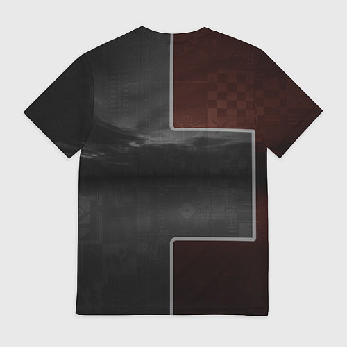 Мужская футболка Футуристичный красный спорткар / 3D-принт – фото 2