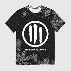 Футболка мужская Снежный Three Days Grace, цвет: 3D-принт