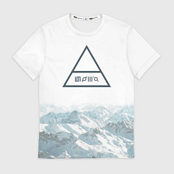Футболка мужская 30 Seconds to Mars - рок группа, цвет: 3D-принт