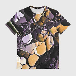 Мужская футболка Чёрно-жёлтый камень