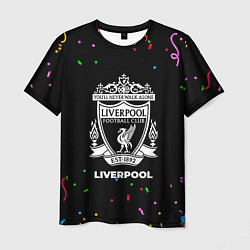 Футболка мужская Liverpool конфети, цвет: 3D-принт