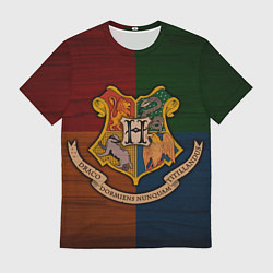 Футболка мужская Hogwarts emblem, цвет: 3D-принт