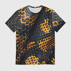 Мужская футболка Текстура змеи