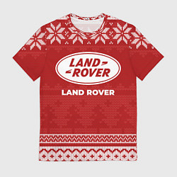 Футболка мужская Новогодний Land Rover, цвет: 3D-принт