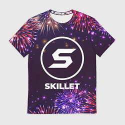 Футболка мужская Праздничный Skillet, цвет: 3D-принт