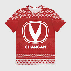 Футболка мужская Новогодний Changan, цвет: 3D-принт