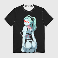 Футболка мужская Rebecca waifu - Cyberpunk, цвет: 3D-принт