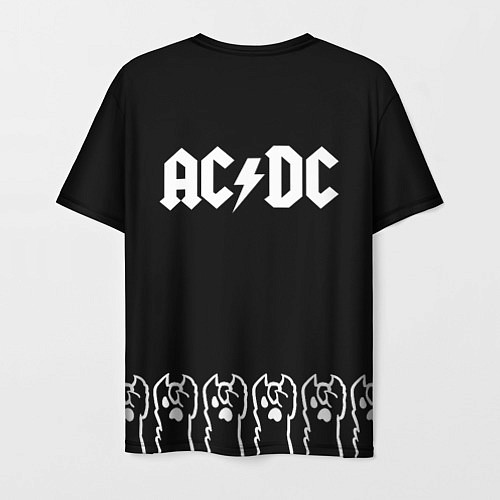 Мужская футболка AC DC: cat rock / 3D-принт – фото 2