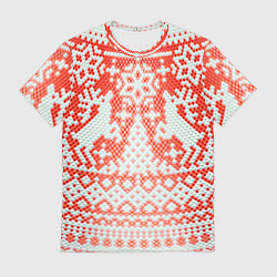 Мужская футболка Новогодняя шкура змеи