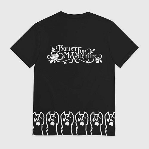 Мужская футболка Bullet For My Valentine: cat rock / 3D-принт – фото 2