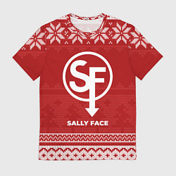 Футболка мужская Новогодний Sally Face, цвет: 3D-принт