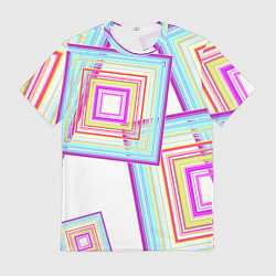 Мужская футболка Абстрактные квадраты