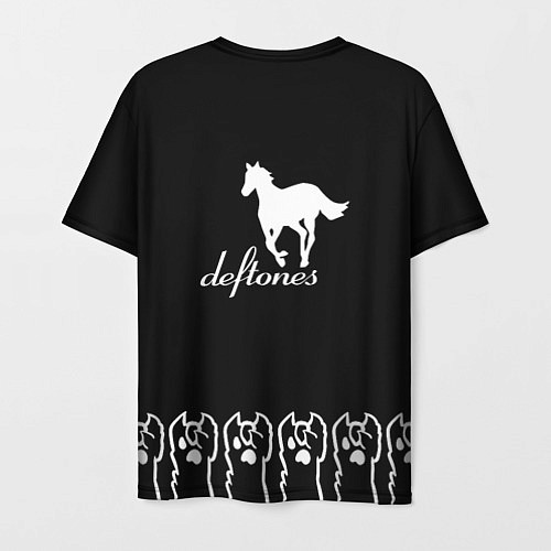 Мужская футболка Deftones: cat rock / 3D-принт – фото 2