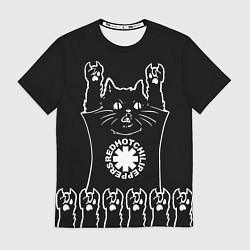 Футболка мужская Red Hot Chili Peppers: cat rock, цвет: 3D-принт