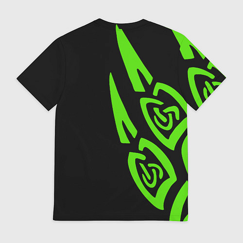 Мужская футболка Razer лого лес / 3D-принт – фото 2