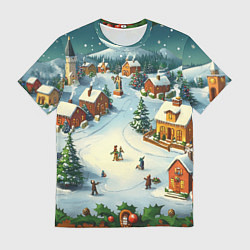 Мужская футболка Каникулы нового года