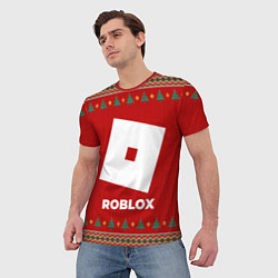 Футболка мужская Roblox new year, цвет: 3D-принт — фото 2