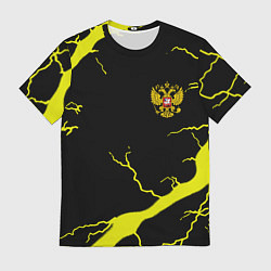 Мужская футболка Россия шторм герб