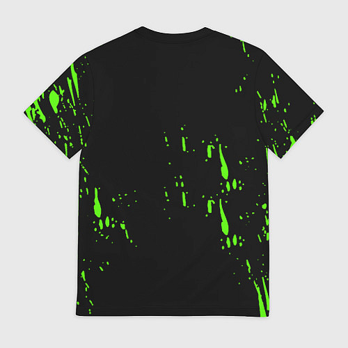 Мужская футболка Quake брызги кислотных красок / 3D-принт – фото 2