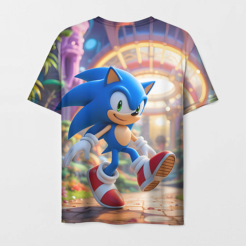 Мужская футболка Sonic фантастический мир / 3D-принт – фото 2