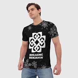 Футболка мужская Снежный Breaking Benjamin, цвет: 3D-принт — фото 2