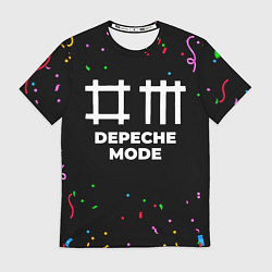 Футболка мужская Depeche Mode конфети, цвет: 3D-принт