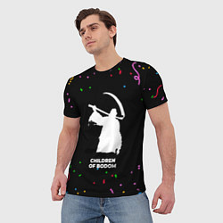 Футболка мужская Children of Bodom конфети, цвет: 3D-принт — фото 2