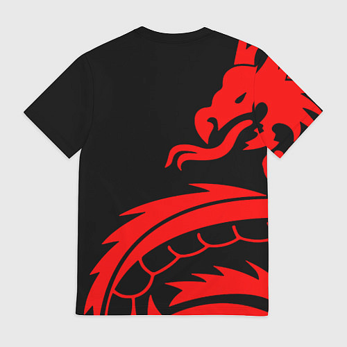 Мужская футболка Rainbow six dragon fire logo / 3D-принт – фото 2