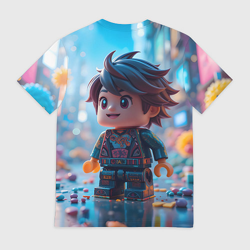 Мужская футболка Человечек из лего / 3D-принт – фото 2