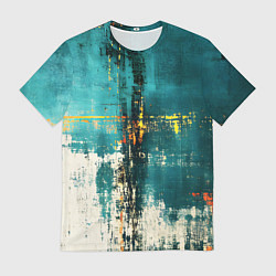 Мужская футболка Ржавчина сине-белая