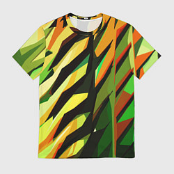 Мужская футболка Чёрно-жёлтая абстракция