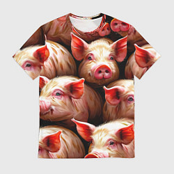 Мужская футболка Поросята