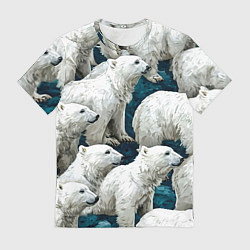 Мужская футболка Свора белых медведей
