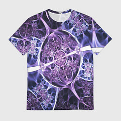 Мужская футболка Оптический фрактал нервы