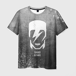 Футболка мужская David Bowie - grey gradient, цвет: 3D-принт