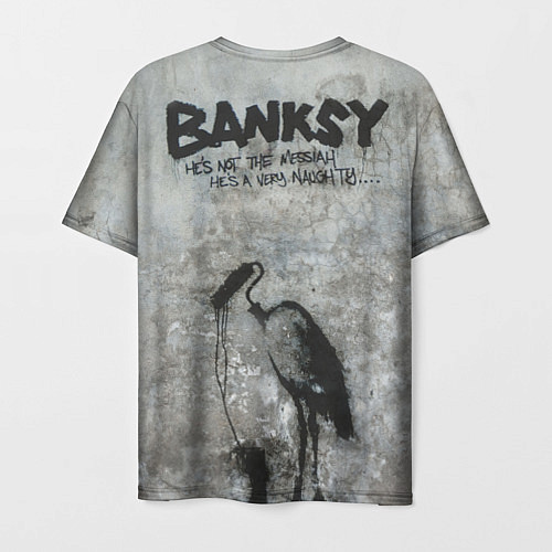 Мужская футболка Banksy - peace / 3D-принт – фото 2