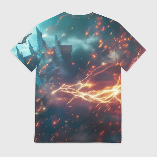 Мужская футболка Гарри Поттер и магические искры / 3D-принт – фото 2