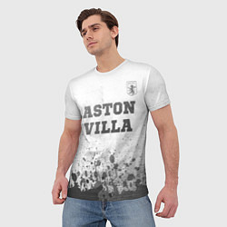 Футболка мужская Aston Villa - white gradient посередине, цвет: 3D-принт — фото 2