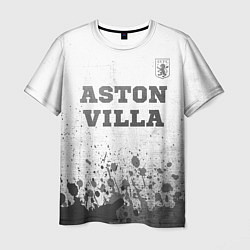 Футболка мужская Aston Villa - white gradient посередине, цвет: 3D-принт