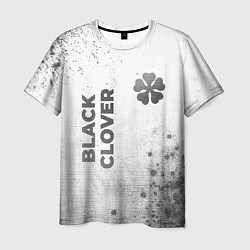 Футболка мужская Black Clover - white gradient вертикально, цвет: 3D-принт