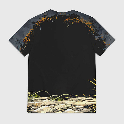 Мужская футболка Кенгуру на черном / 3D-принт – фото 2